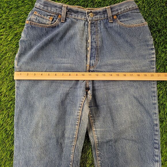 Vintage 501 LEVIS Tapered Chic Mom Jeans Womens 10 30x30 - Picture 14 of 16